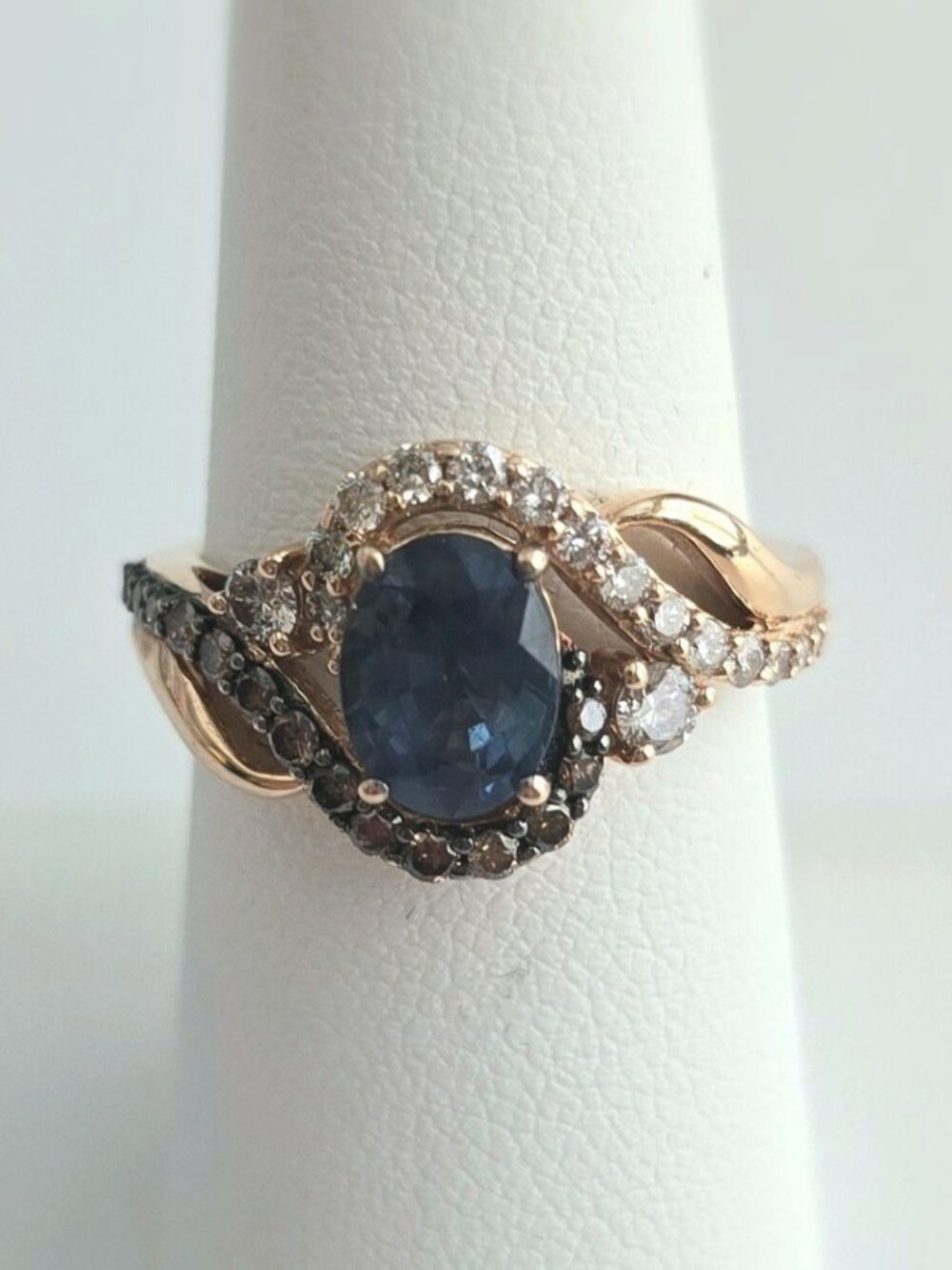 Le Vian Very Rare Trunk Show Blueberry Sapphire Ring Size 6.75 - only 3 made!